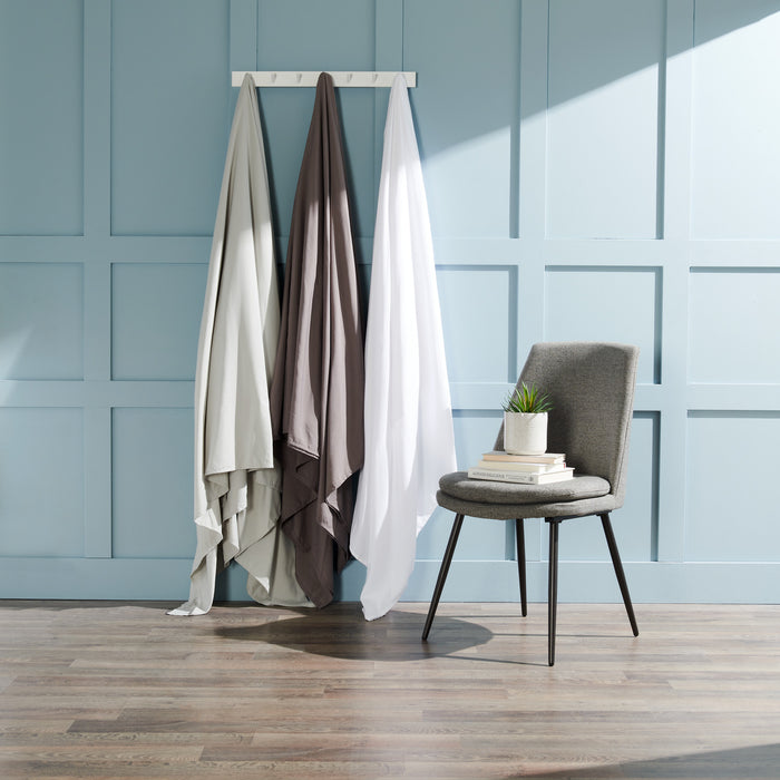 Ensemble de draps Ultra Advanced MasterguardMD 4 pièces pour lit double - gris