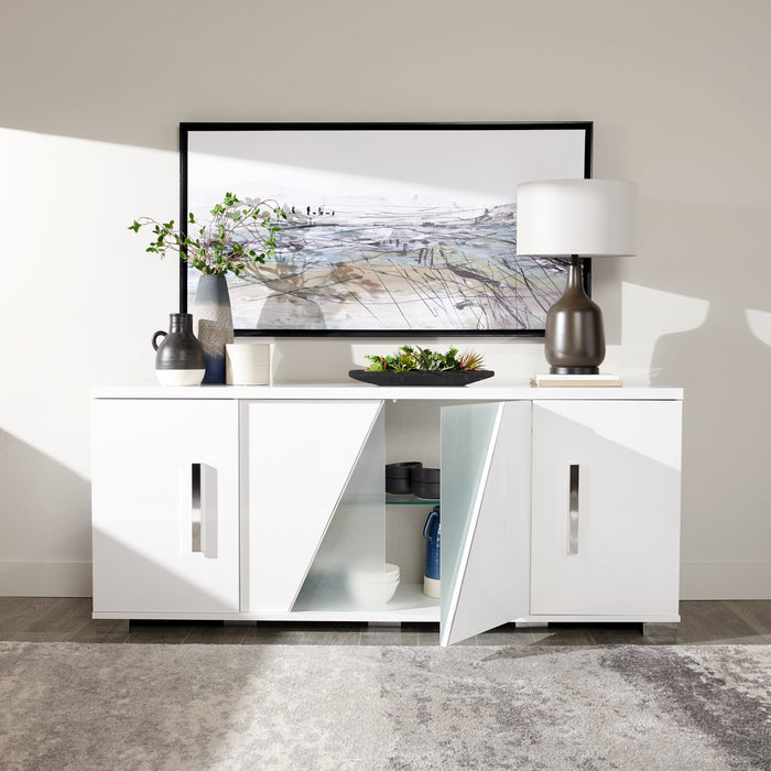 Promenade au lac à l’acrylique - 32 po x 62 po 