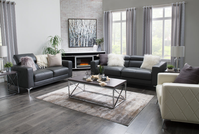 Meuble pour téléviseur moderne Odesos de 72 po avec foyer électrique, rangement et système de gestion des câbles pour téléviseurs jusqu’à 80 po - blanc