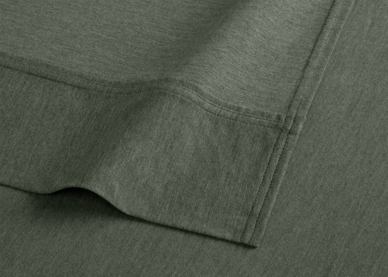 Ensemble de draps haute performance Hyper-WoolMC de BEDGEAR 4 pièces pour grand lit - vert forêt