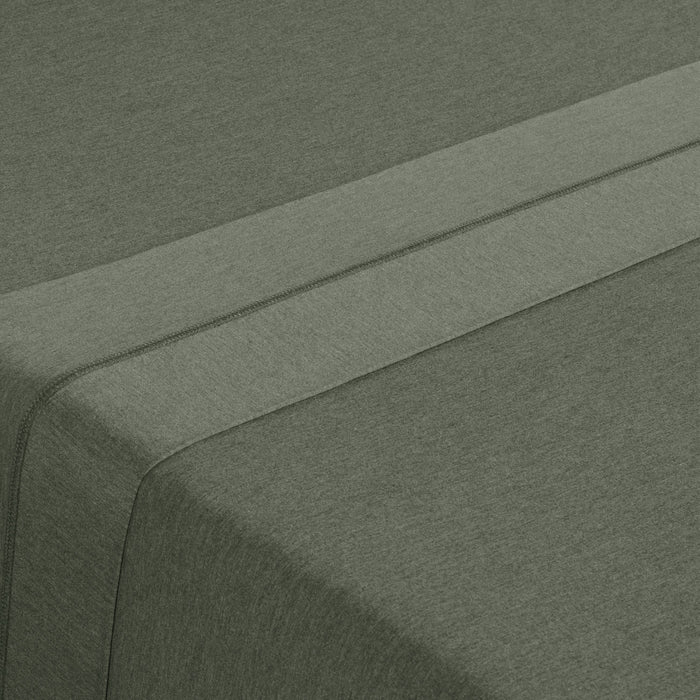 Ensemble de draps haute performance Hyper-Wool de BEDGEAR 5 pièces pour très grand lit divisé - vert forêt