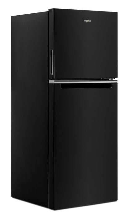 Réfrigérateur Whirlpool de 11,6 pi³ et de 24 po à congélateur supérieur - noir - WRT312CZJB