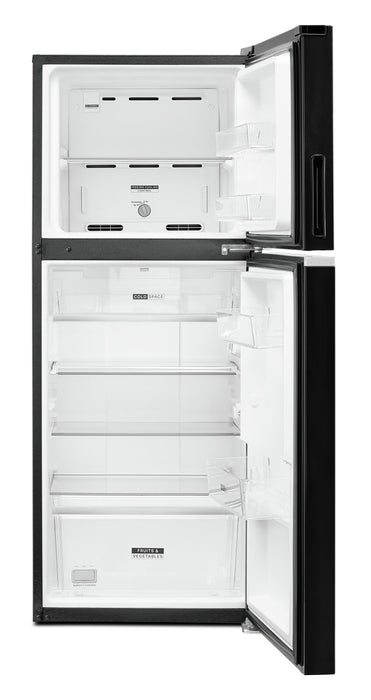 Réfrigérateur Whirlpool de 11,6 pi³ et de 24 po à congélateur supérieur - noir - WRT312CZJB