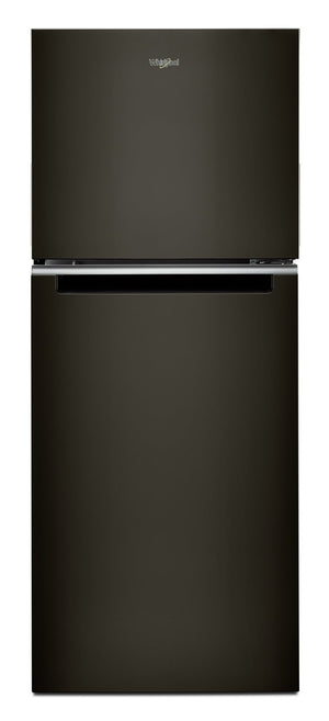 Réfrigérateur Whirlpool de 11,6 pi³ et de 24 po à congélateur supérieur - fini en acier inoxydable noir - WRT312CZJV