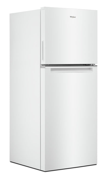 Réfrigérateur Whirlpool de 11,6 pi³ et de 24 po à congélateur supérieur - blanc - WRT312CZJW