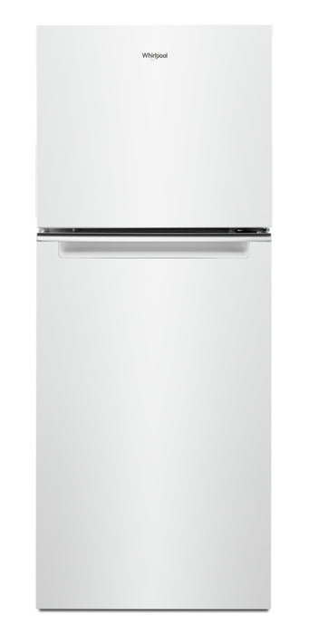 Réfrigérateur Whirlpool de 11,6 pi³ et de 24 po à congélateur supérieur - blanc - WRT312CZJW