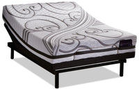 Matelas Gravati iComfort EFX3D pour lit simple très long avec base ajustable Motion Essentials 3