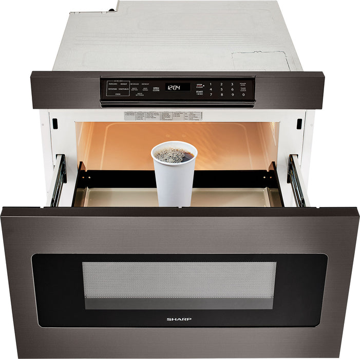 Tiroir four à micro-ondes Microwave DrawerMD Sharp 950 W à capacité de 1,2 pi3 - SMD2477AHC