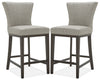 Tabouret Quinn de hauteur comptoir, ensemble de 2 - taupe