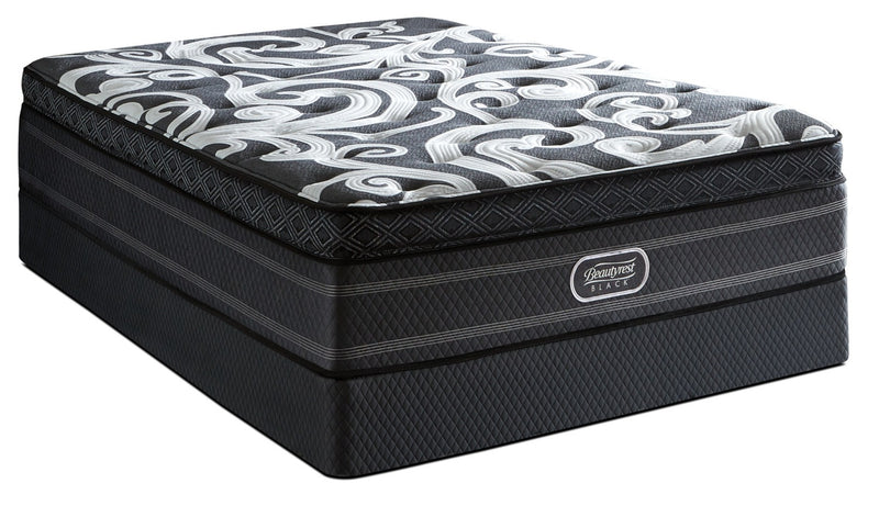 Ensemble matelas semi-ferme Euro-plateau épais Celebration Beautyrest Black pour très grand lit