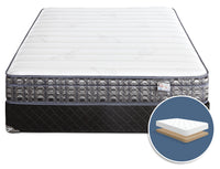 Ensemble matelas ferme à Euro-plateau à profil bas Endeavour 4 de Springwall pour grand lit