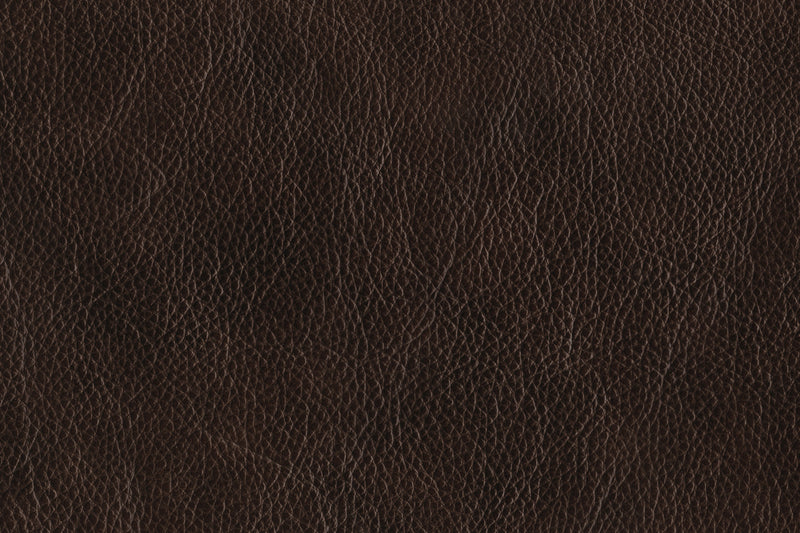 Fauteuil berçant et inclinable Leo de 41 po en tissu de cuir véritable - brun noyer