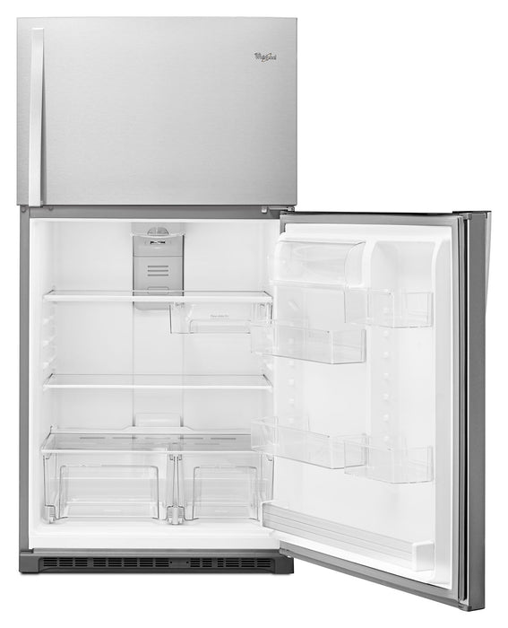 Réfrigérateur Whirlpool de 21,3 pi³ et de 33 po à congélateur supérieur - acier inoxydable monochrome - WRT541SZDM