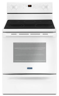  Cuisinière électrique Maytag de 5,3 pi³ avec technologie AquaLiftMD et autonettoyage - blanche - YME…