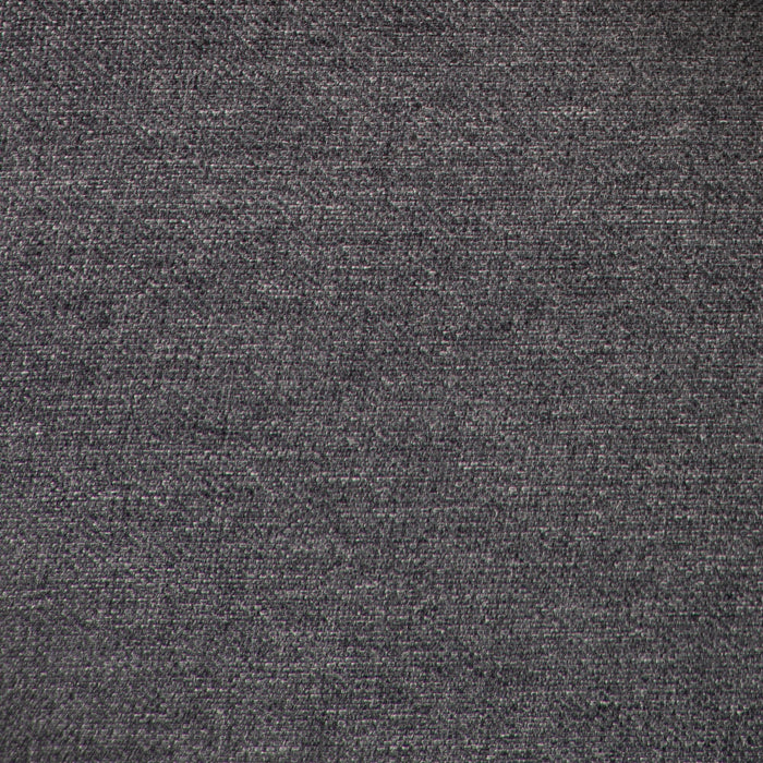 Chaise de salle à manger York à oreilles en tissu d’apparence lin avec capitonnage - grise