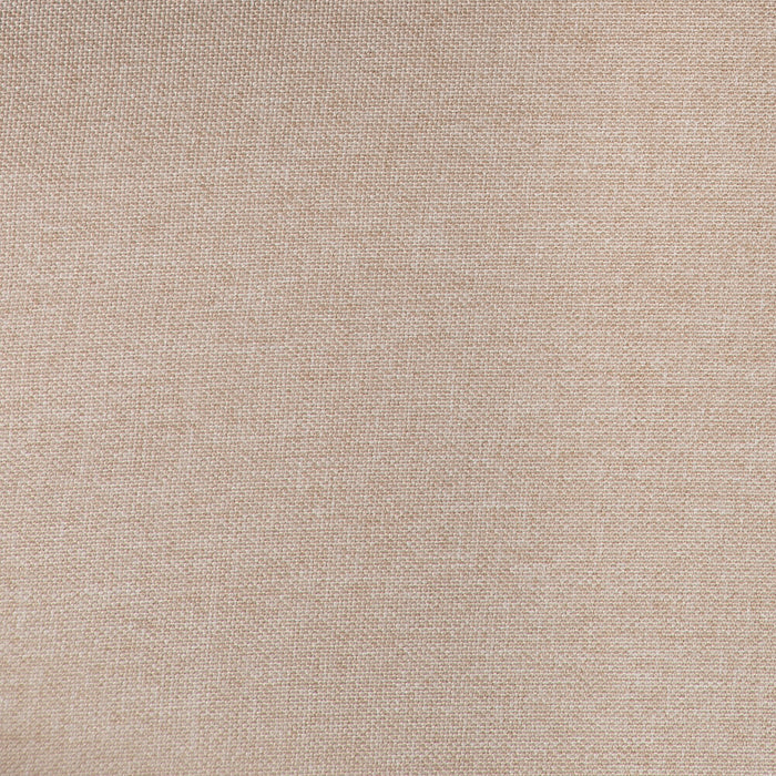 Chaise de salle à manger York en tissu d’apparence lin avec bordure de clous décoratifs - taupe