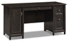 Bureau d’ordinateur Edge Water de 59 po à 3 tiroirs avec armoire - noir Estate