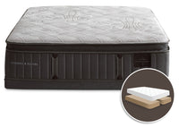 Ensemble matelas semi-ferme plateau-coussin  divisé Princedale de Stearns & Foster pour grand lit