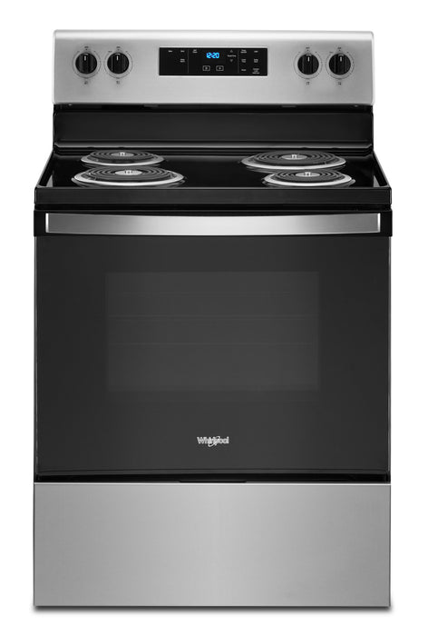 Cuisinière électrique Whirlpool de 4,8 pi³ avec autonettoyage - acier inoxydable - YWFC315S0JS