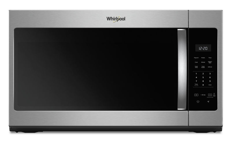 Four à micro-ondes à hotte intégrée Whirlpool de 1,7 pi³ avec cuisson à 900 W - acier inoxydable - YWMH31017HS