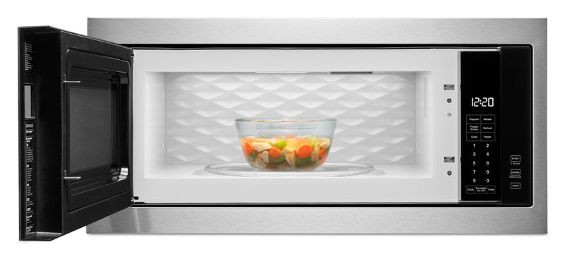 Four à micro-ondes encastré Whirlpool de 1,1 pi³ avec cuisson à 900 W - acier inoxydable - YWMT50011KS