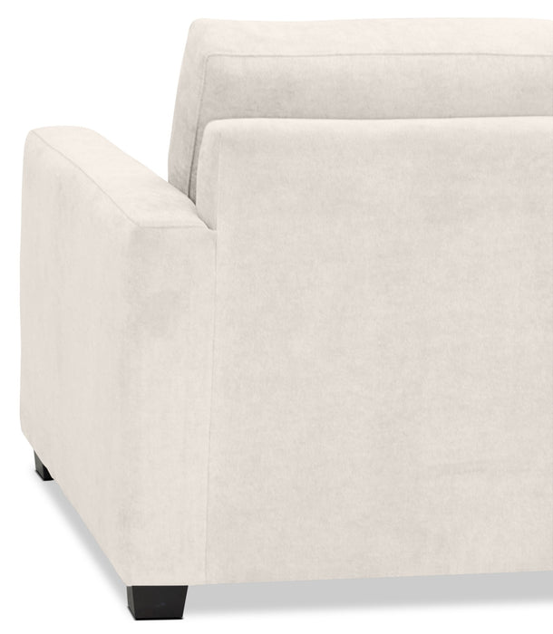Sofa-lit double Becca en chenille –  argenté