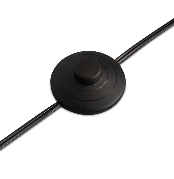 Lampe à pied Zeus de 72 po noir mat à DEL