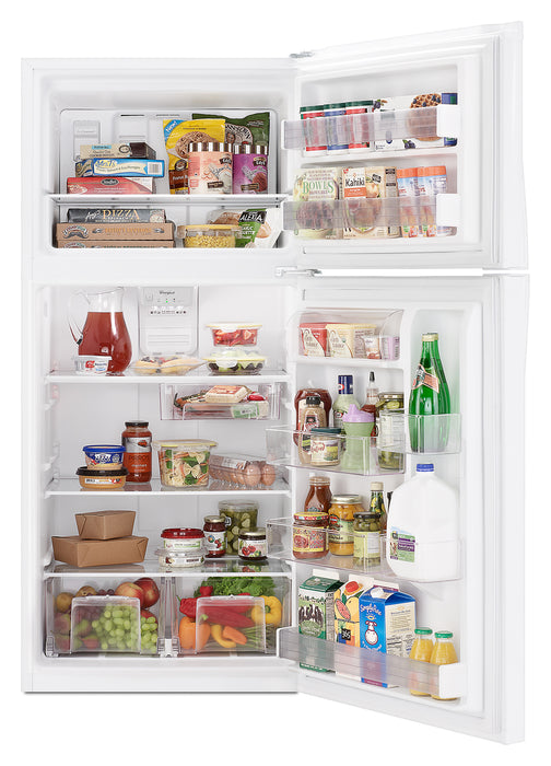 Réfrigérateur Whirlpool de 19,2 pi³ et de 30 po à congélateur supérieur - blanc - WRT549SZDW