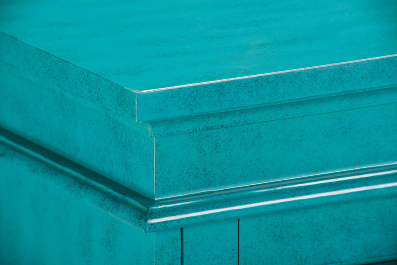 Armoire décorative Rigolet de 60 po avec 4 portes - bleue