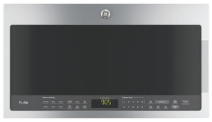 Four à micro-ondes à hotte intégrée Profile de 2.1 pi³ avec technologie Chef Connect et 400 pi³/min - acier inoxydable - PVM2188SJC