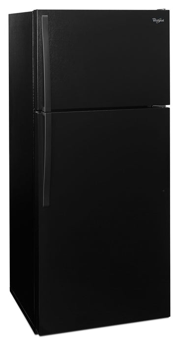 Réfrigérateur Whirlpool de 14 pi³ et de 28 po à congélateur supérieur - noir - WRT314TFDB