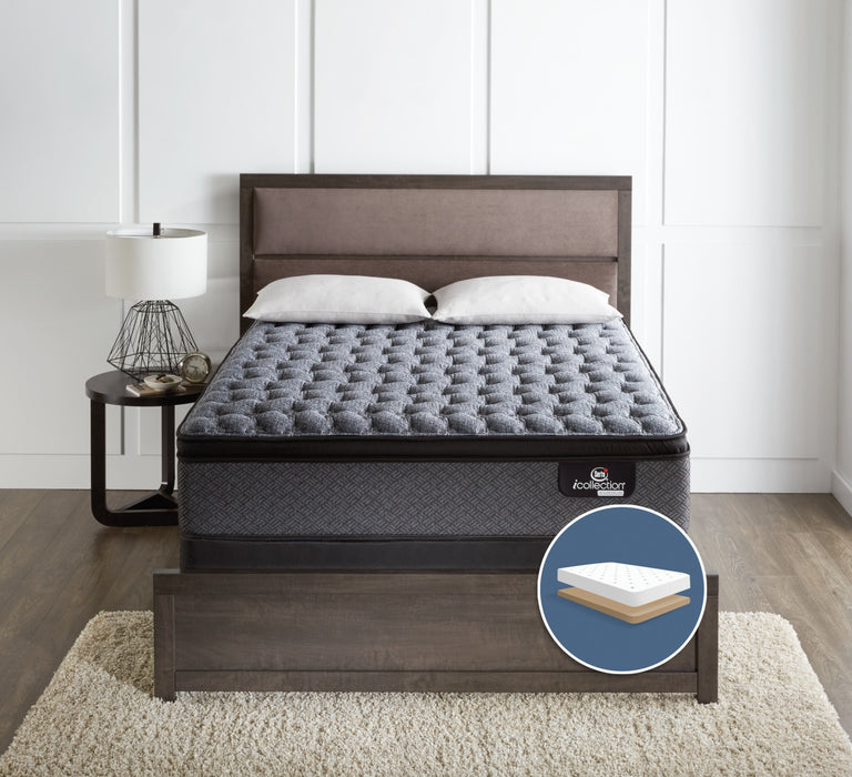 Ensemble matelas ferme à Euro-plateau à profil bas Senna iCollection de Serta pour lit double 